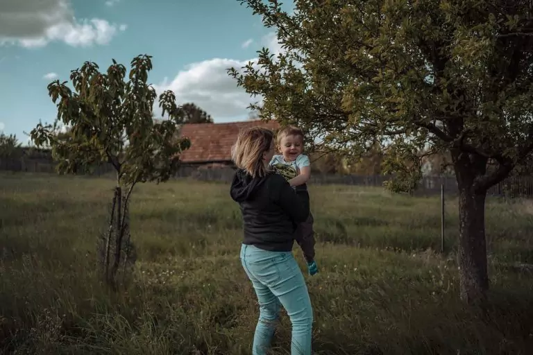 Familienbilder zu Hause