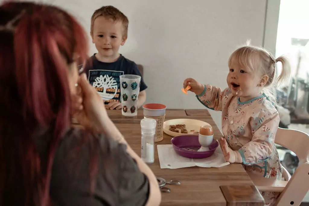 Familienbilder zu Hause