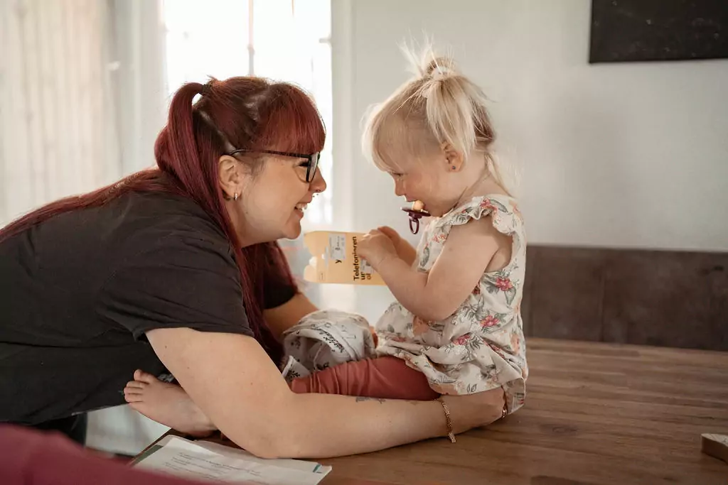 Familienbilder zu Hause