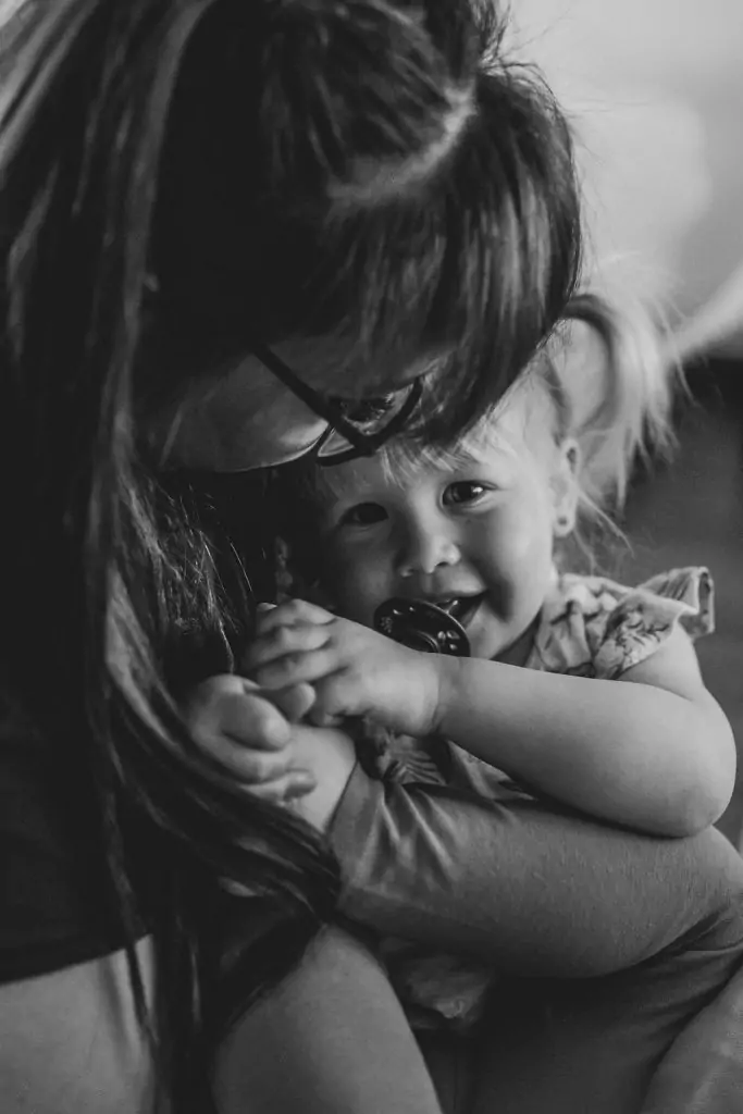 Familienbilder zu Hause