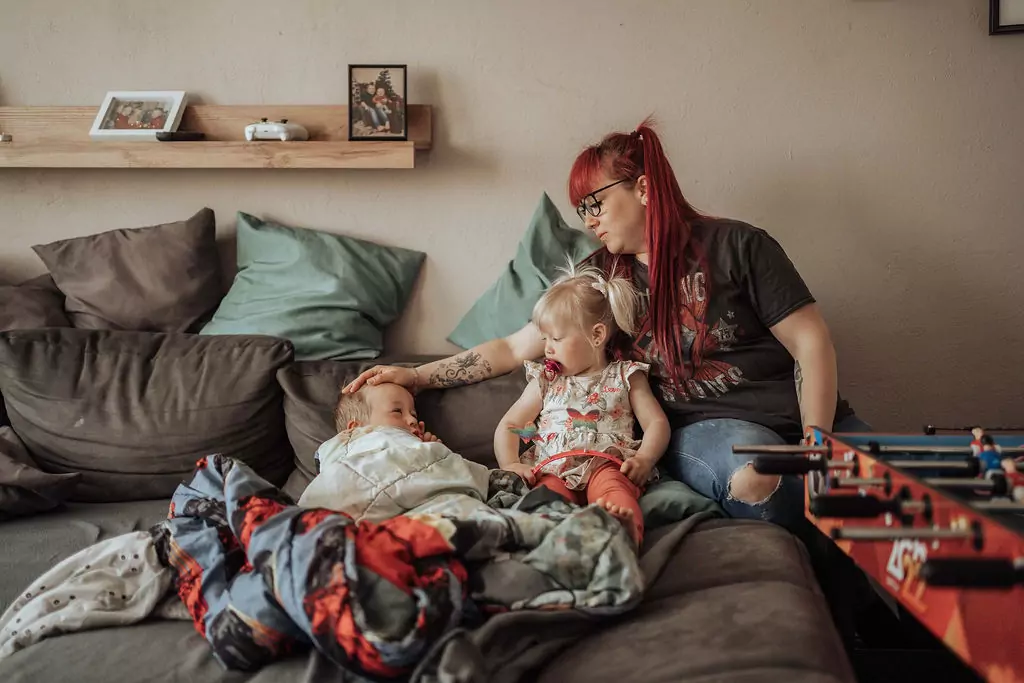 Familienbilder zu Hause