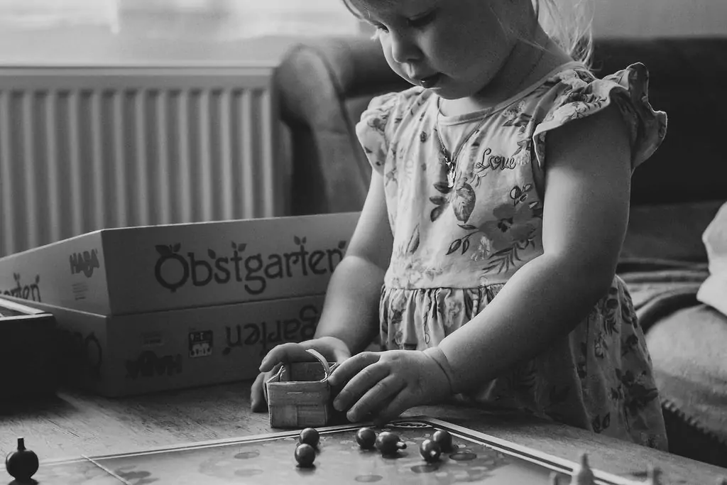 Familienbilder zu Hause