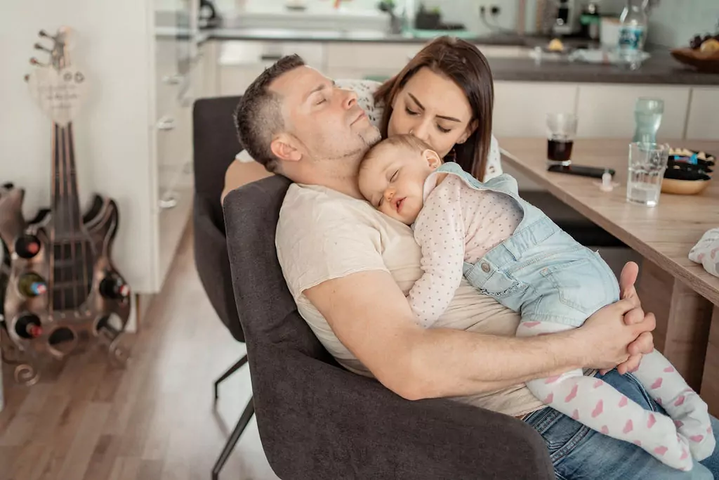 Familienbilder zu Hause